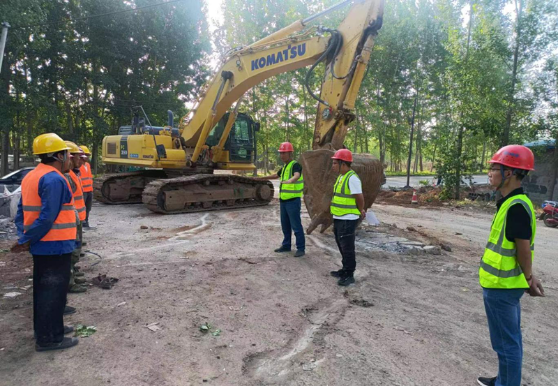 第四區域項目部城北污水項目工程動態