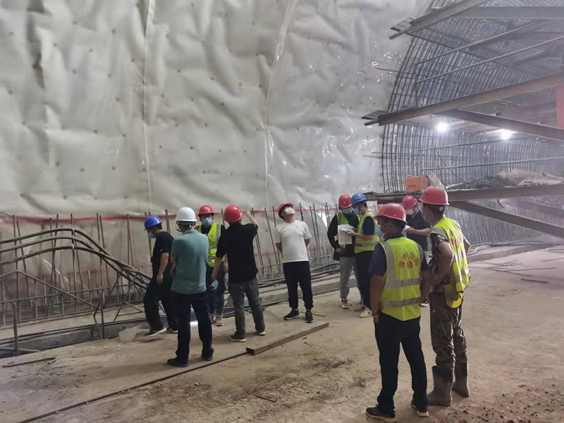 臨臨高速項目辦領導蒞臨 臨臨高速六標隧道工區進行工作指導