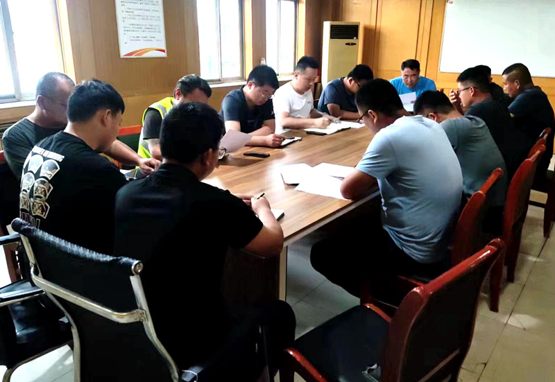 臨淄區四好路召開安全技術交底會