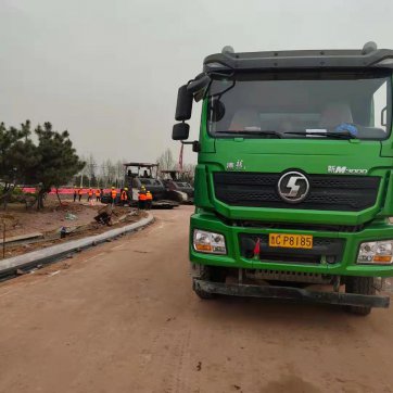 淄川拌合站實現節后復工復產